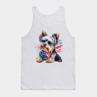 4th of July Yorkshire Terrier #2 Tank Top